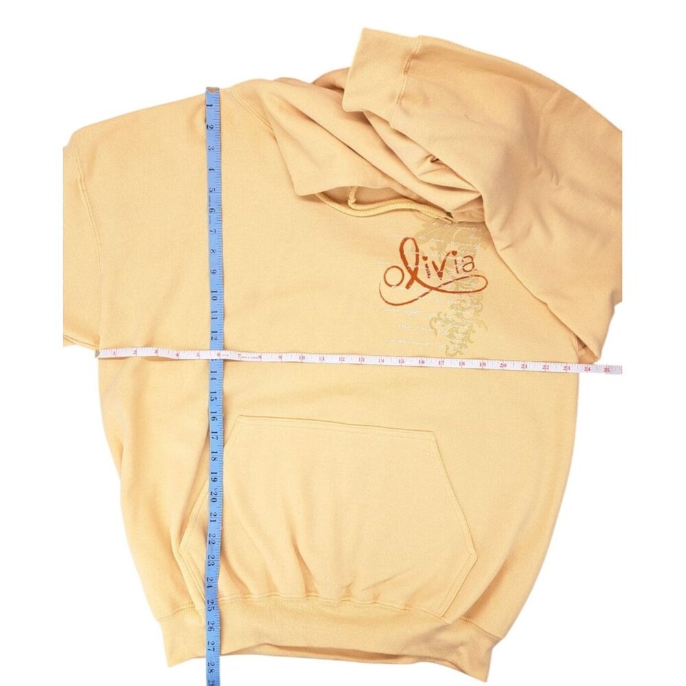 Vintage Olivia Newton-John Graphic Hoodie Sweatshirt Large Grace Gratitude New - Picture 6 of 6